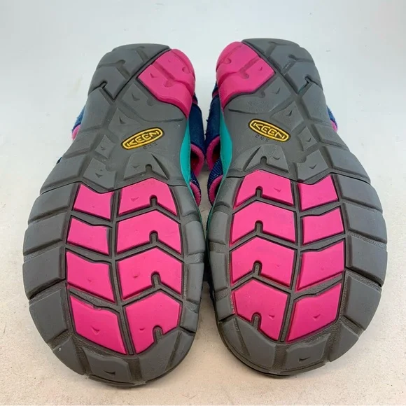 KEEN Big Kid's Youth Blue Pink Seacamp II CNX Waterproof Sandals size 3 EU 35 - Picture 9 of 11